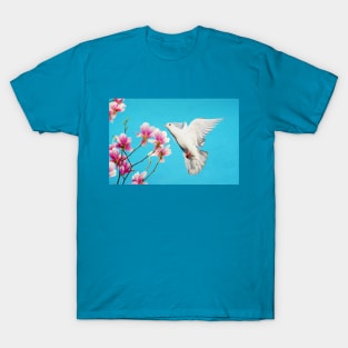 White Dove at Magnolia T-Shirt